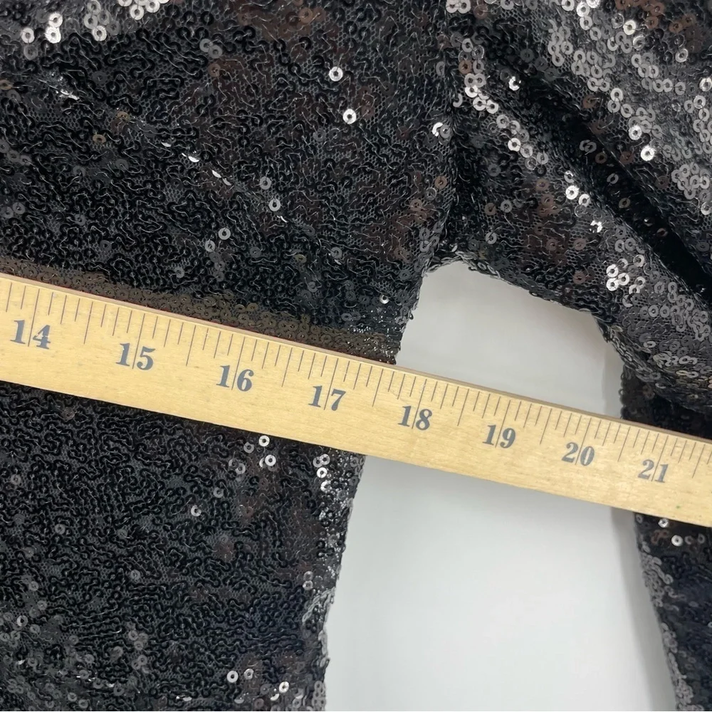 Bagatelle Black Sequin Blazer Jacket -‎ Size M